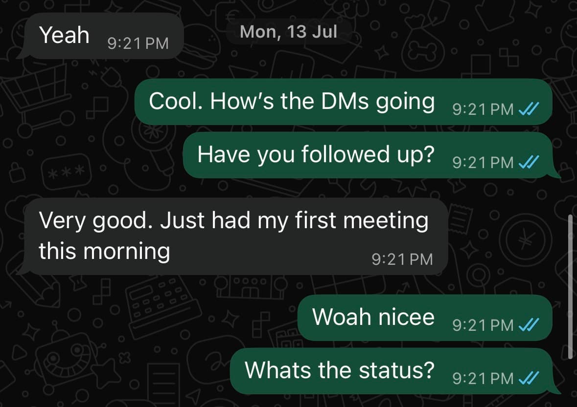 First meeting held